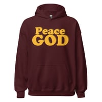 PEACE GOD ( Maroon Hoodie)