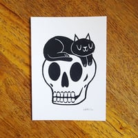 Image 1 of Omen Linocut Print