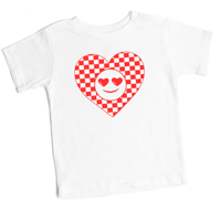 Kids Checkered Heart Eyes
