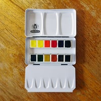 Image 1 of Schmincke Horadam Aquarell Watercolors Set of 12 Half Pans