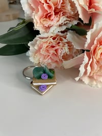 Image 4 of Book stack keychains dangles, book lover keychains, flower keychains