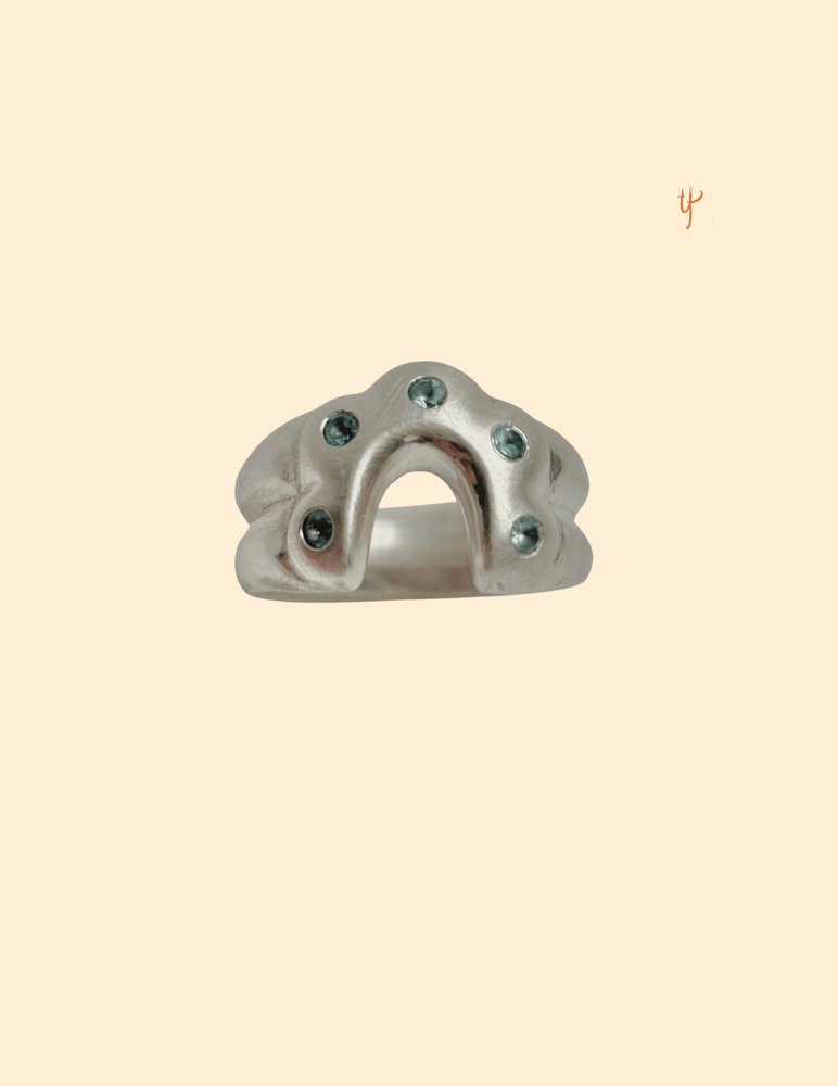 Image of Blue Puff Ring