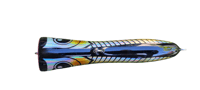 Image 3 of 60g Bluish Gold Wing V-Cup Popper