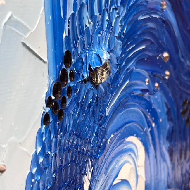 “Eyes of Ice” - 11”x14” oil on canvas ready to ship TODAY