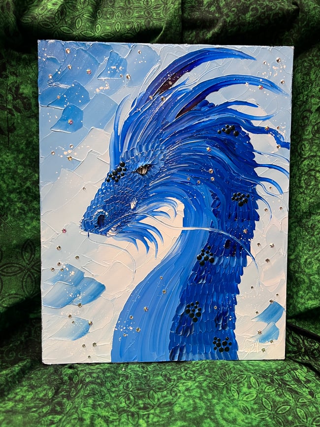 “Eyes of Ice” - 11”x14” oil on canvas ready to ship TODAY