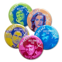 Image 1 of My Heart Belongs To... 2.25" Inch Button Bundle