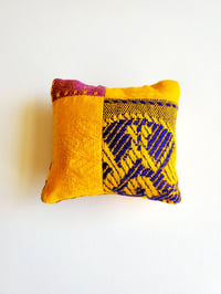 Image 1 of Mayan Textile Pincushion in Gold/Rose