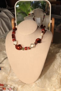 Image 5 of Brown & Red Necklace