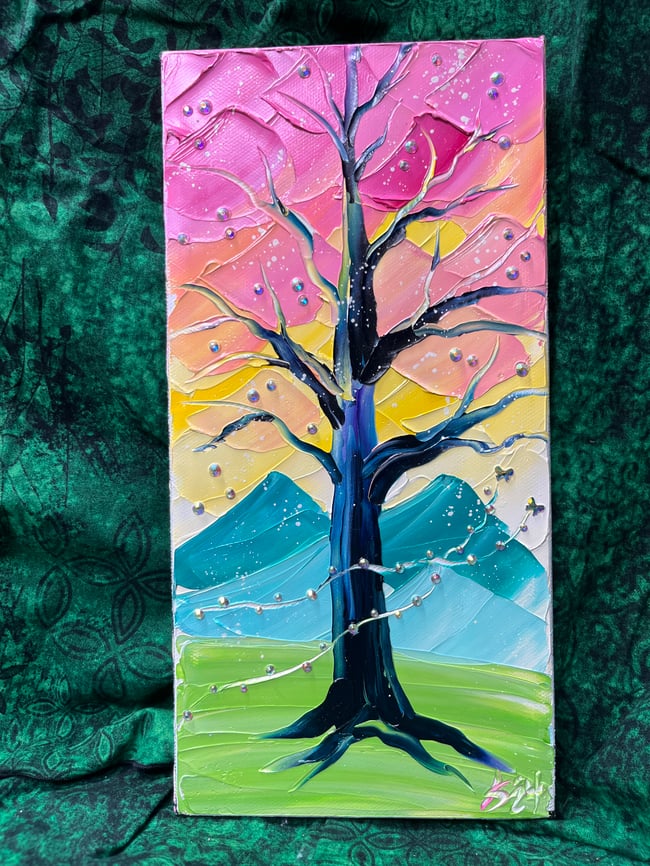 “Life Force” - 6”x12” oil on canvas ready to ship TODAY!