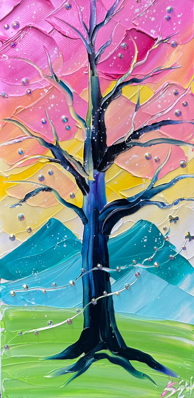 “Life Force” - 6”x12” oil on canvas ready to ship TODAY!