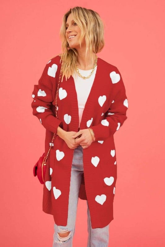 Image of Be Mine Cardigan (red) 