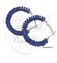 Small Wire Wrapped Bead Hoop Earrings #ANA826013