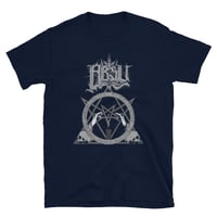Image 2 of ABSU - NEVER BLOW OUT THE EASTERN CANDLE (NAVY, DARK HEATHER, RED, MILITARY GREEN, CHARCOAL)