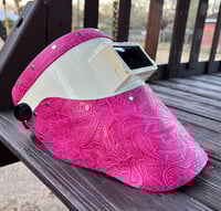 Image 1 of Pink Floral Top and Bottom Leather 