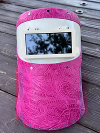 Image 3 of Pink Floral Top and Bottom Leather 