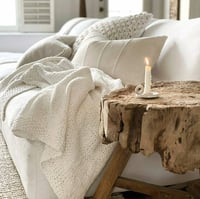 Image 1 of Dani blanket, Hand knit cotton throw blanket, Super soft Argentinian cotton yarn, Ecofriendly, Vegan