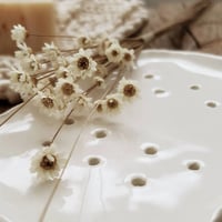 Image 2 of Soap dish, available in three different shapes, ceramic. Soap tray