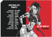 Image 2 of Goretober zine 2023