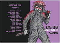 Image 2 of Goretober zine 2022