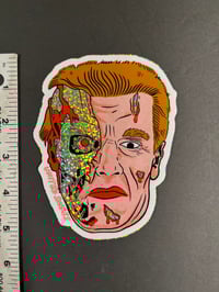 Image 2 of T-800 GIANT GLITTER STICKER