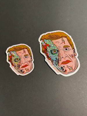 Image of T-800 GIANT GLITTER STICKER