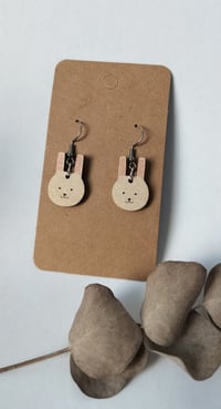 Image 2 of Earrings, fox, bunny and bear