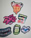 Image of Monster Mouths - 6 Mixed Holographic Stickers