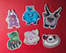 Image of Cursed Furbies - 6 Broken Glass Holographic Stickers