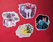 Image of MLP Infection - 4 Glitter Vinyl Stickers