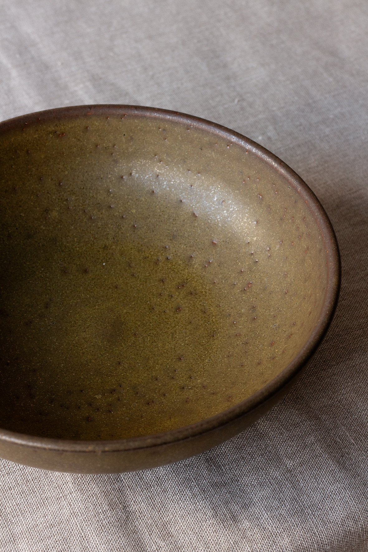 Image of SECOND CHOIX / petite assiette creuse n°1 / ocre