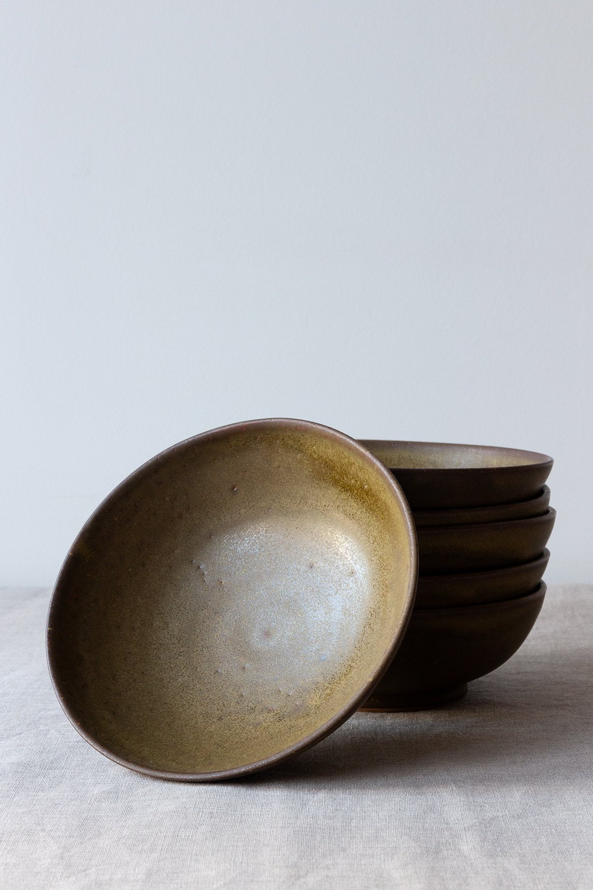 Image of FIN DE SERIE - 30% / petite assiette creuse n°2 / ocre