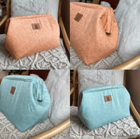 Image 3 of Sac Osiris "Sieste dans les fleurs" bleu ou orange (4 options)