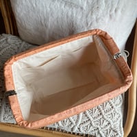 Image 5 of Sac Osiris "Sieste dans les fleurs" bleu ou orange (4 options)