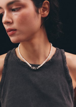 Image of LOWOOL - Struggle Pearl Necklace