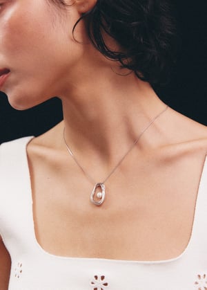 Image of LOWOOL - Heart Pearl Necklace