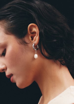 Image of LOWOOL - Hoof Pearl Drop Earrings