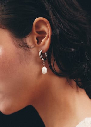 Image of LOWOOL - Hoof Pearl Drop Earrings