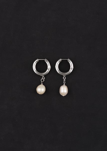 Image of LOWOOL - Hoof Pearl Drop Earrings