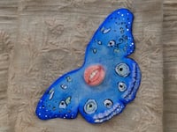 Image 3 of Reserved to Nicole Blue Butterfly with Mouth