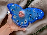 Image 4 of Reserved to Nicole Blue Butterfly with Mouth