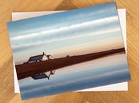 Suffolk Greeting Card. Early Morning at Shingle Street