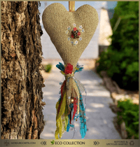 Image 1 of "Heartfelt Harmony" - Hanging Ornament┃Textile Art