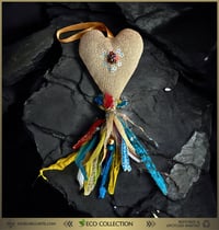 Image 4 of "Heartfelt Harmony" - Hanging Ornament┃Textile Art