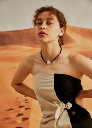 Image of LOWOOL - Swarovski Stone Pearl Necklace