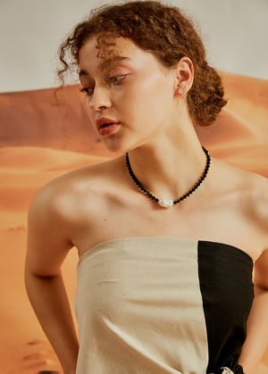 Image of LOWOOL - Swarovski Stone Pearl Necklace