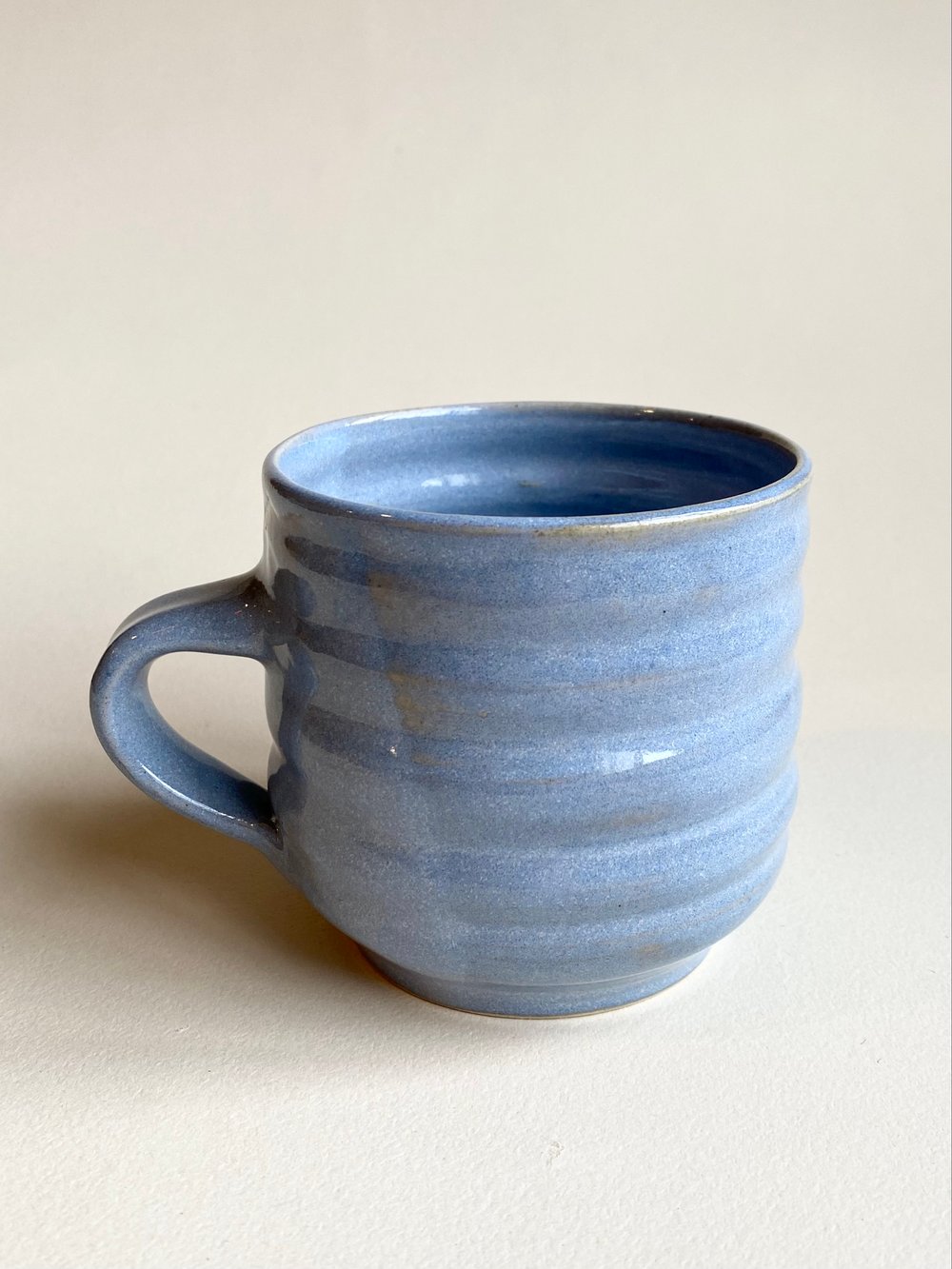 Image of Ribbed Blue cup