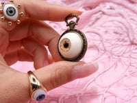 Image 3 of ALICE Wonderland Eye Clock Pendant III