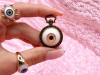 Image 2 of ALICE Wonderland Eye Clock Pendant III