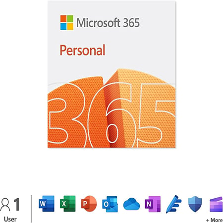 Image of Office 365 PERSONAL, 1-Year Subscription - For PC, Mac, iOS, Android, And Chromebook. 