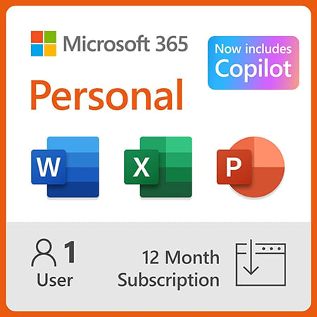 Image of Office 365 PERSONAL, 1-Year Subscription - For PC, Mac, iOS, Android, And Chromebook. 